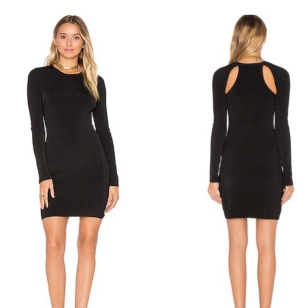 Elizabeth and James long sleeve ribbed dress